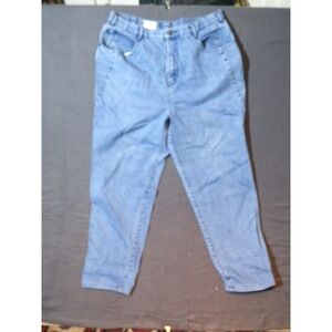 Vintage Coca-Cola Jeans Light Wash Womens Denim Pants, Tapered Leg, Blue Jeans